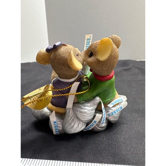 The Bradford Exchange 2011 Charming Tails Hersheys Kiss Ornament The More Kisses - Picture 4 of 7